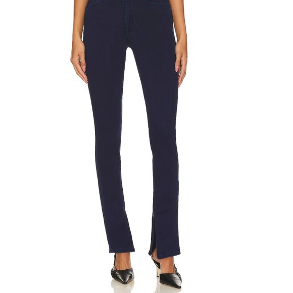 3x1 Kaya Split Jeans in Dark Blue Denim - Picture 2 of 7